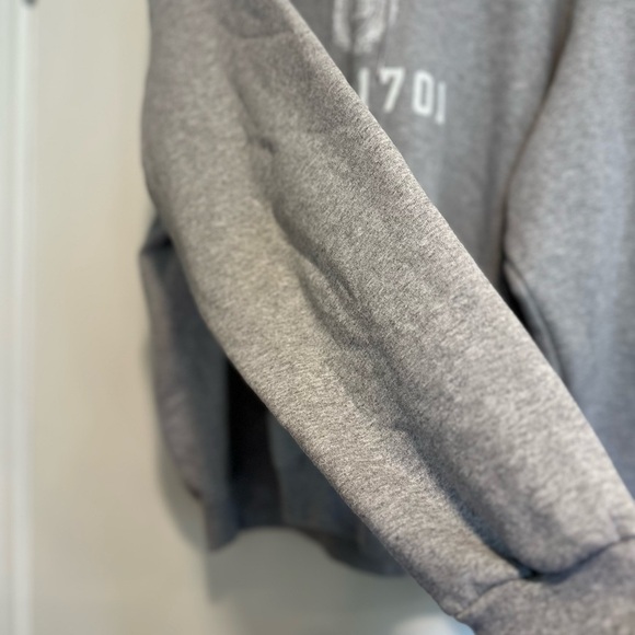 Men’s Champion Heather Grey Yale 1701 Hoodie. Drawstring. Kangaroo pockets. - Picture 11 of 11